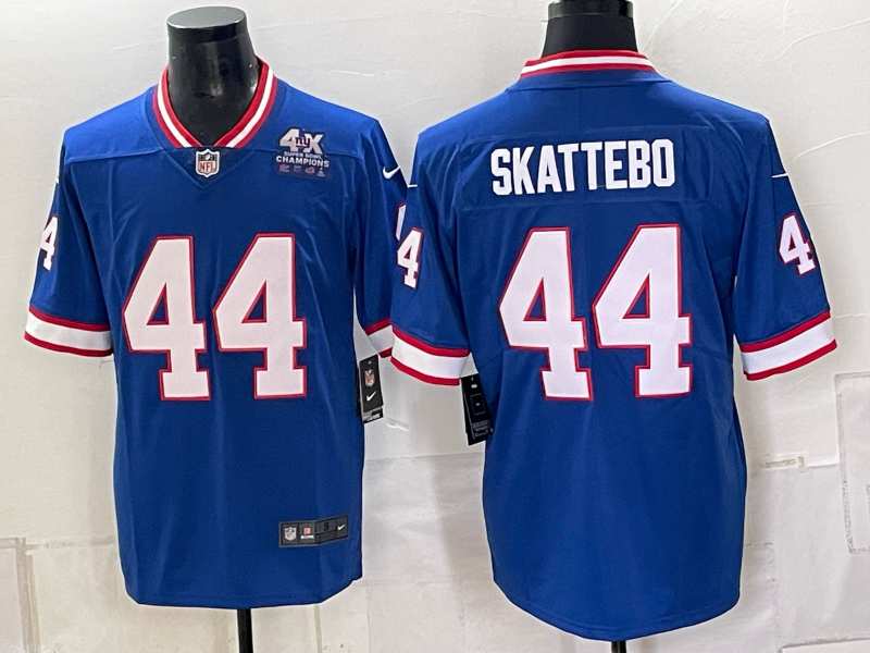 Men New York Giants #44 Skattebo blue Nike 2026 NFL Game Jersey 100405
